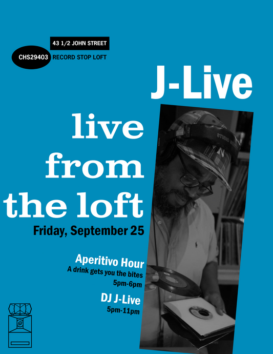 Live from the Loft with DJ J-Live + Aperitivo Hour 5pm-6pm
