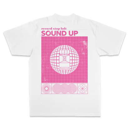 Phones Down. Sound Up - Heavyweight Cropped Tee