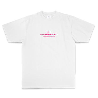 Phones Down. Sound Up - Heavyweight Cropped Tee